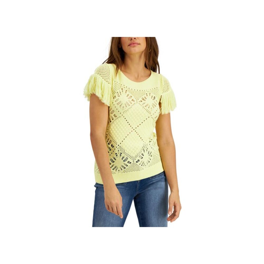 INC International Concepts Womens Open Knit Sweater